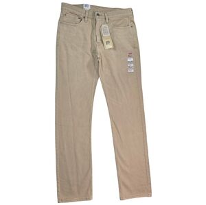 Levi's Beige 514 Straight Leg 32 W 34 L